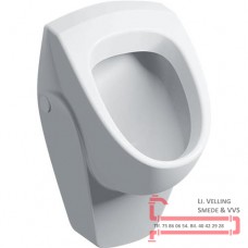 Urinal Renova ind/bag hvid/KeraTect