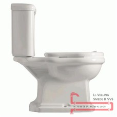 Toilet Retro Monoblocco gulvs P-l?s hvid