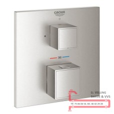 Termostat GRT Cube indbyg t/brus st?l
