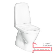 Toilet Pacific skjult-S l?s 2/4l hvid